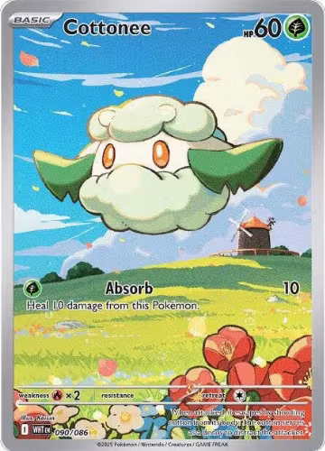 Cottonee - 090/086 (090/086), White Flare — Pokémon card price