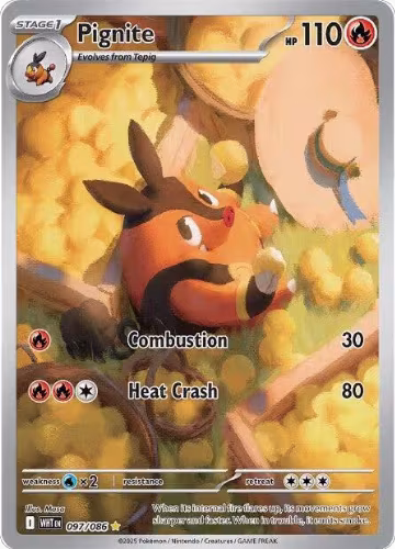 Pignite - 097/086 (097/086), White Flare — Pokémon card price