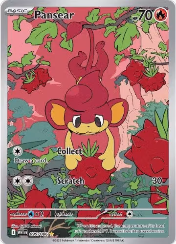 Pansear - 099/086 (099/086), White Flare — Pokémon card price