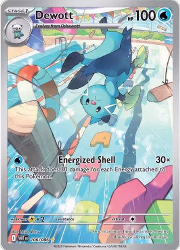 Dewott - 106/086 (106/086), White Flare — Pokémon card price