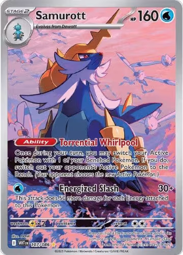 Samurott - 107/086 (107/086), White Flare — Pokémon card price