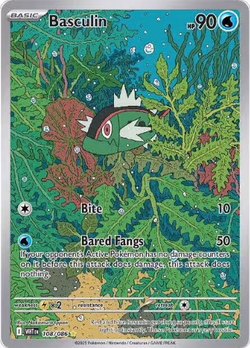 Basculin - 108/086 (108/086), White Flare — Pokémon card price