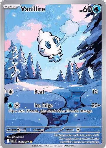 Vanillite - 111/086 (111/086), White Flare — Pokémon card price