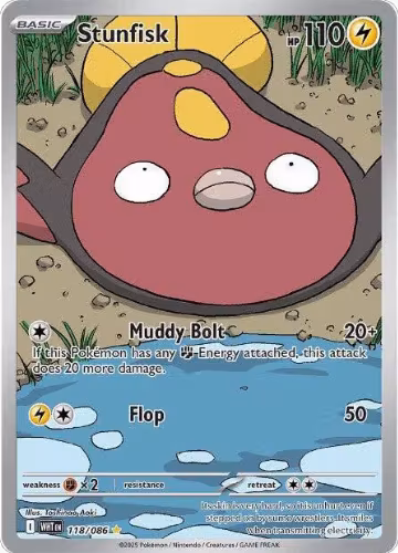 Stunfisk - 118/086 (118/086), White Flare — Pokémon card price