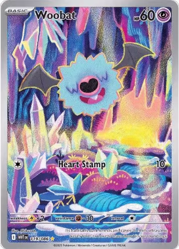 Woobat - 119/086 (119/086), White Flare — Pokémon card price