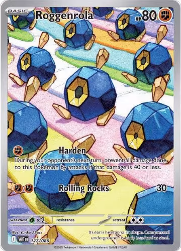 Roggenrola - 127/086 (127/086), White Flare — Pokémon card price
