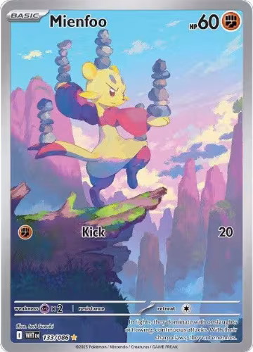 Mienfoo - 133/086 (133/086), White Flare — Pokémon card price
