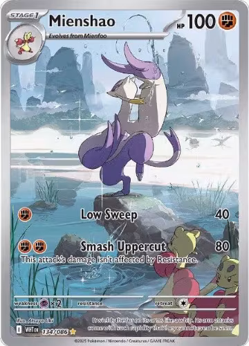 Mienshao - 134/086 (134/086), White Flare — Pokémon card price