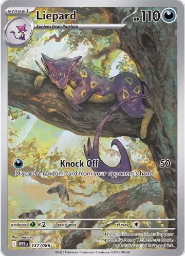 Liepard - 137/086 (137/086), White Flare — Pokémon card price