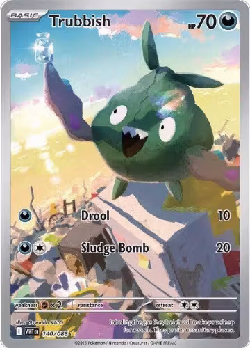 Trubbish - 140/086 (140/086), White Flare — Pokémon card price
