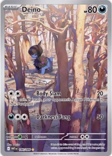 Deino - 146/086 (146/086), White Flare — Pokémon card price