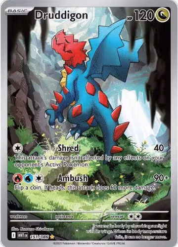 Druddigon - 151/086 (151/086), White Flare — Pokémon card price
