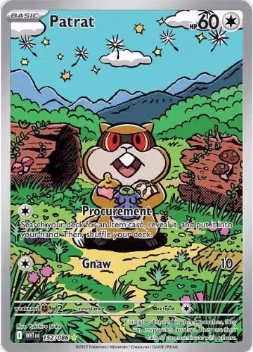 Patrat - 152/086 (152/086), White Flare — Pokémon card price