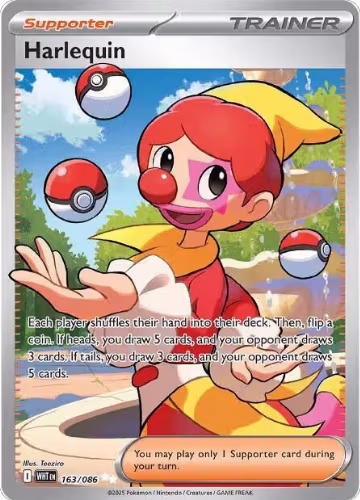 Harlequin - 163/086 (163/086), White Flare — Pokémon card price