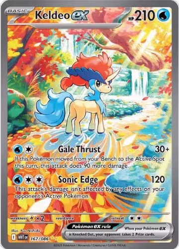 Keldeo ex - 167/086 (167/086), White Flare — Pokémon card price