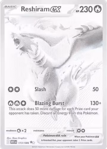 Reshiram ex - 173/086 (173/086) — card price