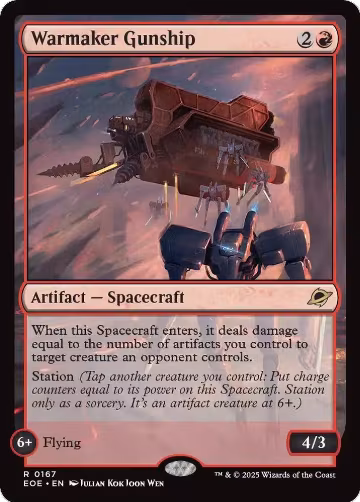 Warmaker Gunship (167), Edge of Eternities — Magic card price