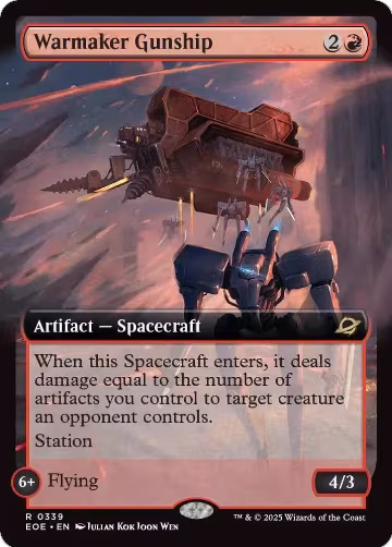 Warmaker Gunship (Extended Art) (339), Edge of Eternities — Magic card price