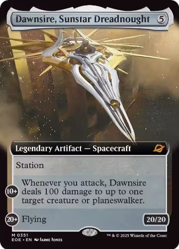 Dawnsire, Sunstar Dreadnought (Extended Art) (351), Edge of Eternities — Magic card price