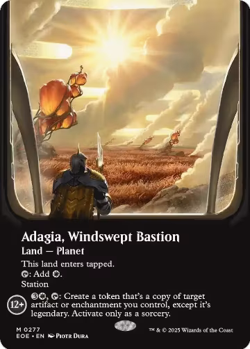 Adagia, Windswept Bastion (Borderless) (277), Edge of Eternities — Magic card price