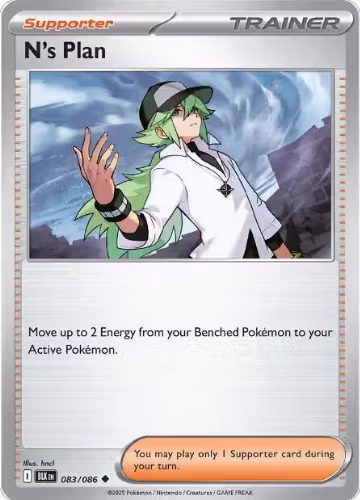 N's Plan (083/086), Black Bolt — Pokémon card price