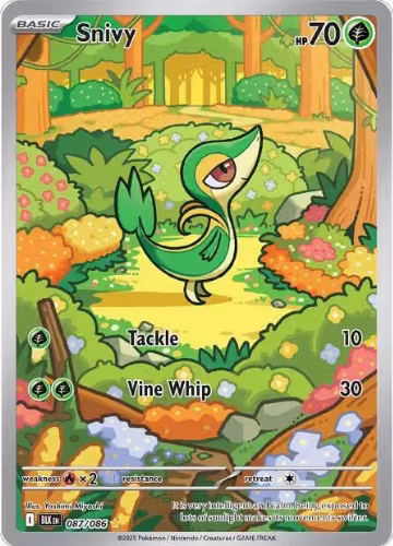 Snivy - 087/086 (087/086), Black Bolt — Pokémon card price