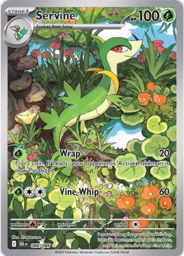 Servine - 088/086 (088/086), Black Bolt — Pokémon card price