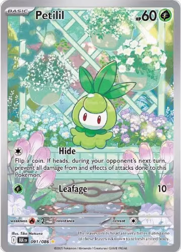 Petilil - 091/086 (091/086), Black Bolt — Pokémon card price