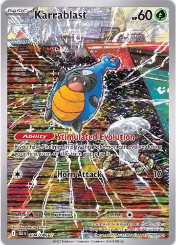 Karrablast - 094/086 (094/086), Black Bolt — Pokémon card price