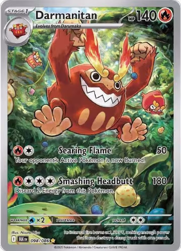 Darmanitan - 098/086 (098/086), Black Bolt — Pokémon card price