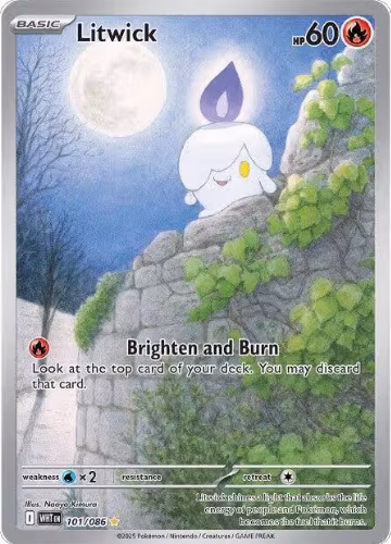 Litwick - 101/086 (101/086), White Flare — Pokémon card price