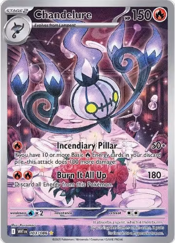 Chandelure - 103/086 (103/086), White Flare — Pokémon card price