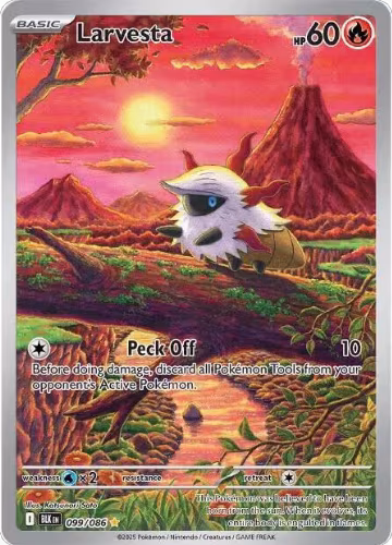 Larvesta - 099/086 (099/086), Black Bolt — Pokémon card price