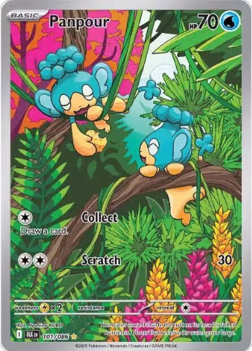 Panpour - 101/086 (101/086), Black Bolt — Pokémon card price