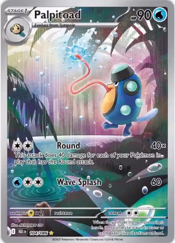 Palpitoad - 104/086 (104/086), Black Bolt — Pokémon card price