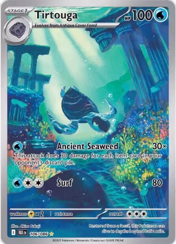 Tirtouga - 106/086 (106/086), Black Bolt — Pokémon card price