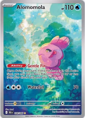 Alomomola - 108/086 (108/086), Black Bolt — Pokémon card price