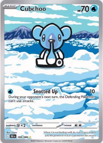 Cubchoo - 109/086 (109/086), Black Bolt — Pokémon card price