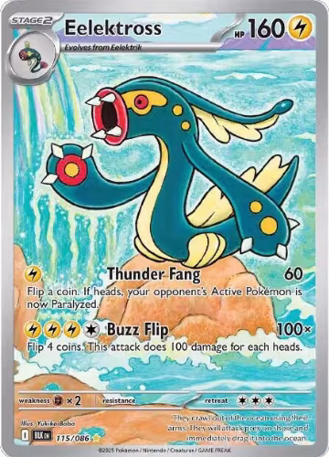 Eelektross - 115/086 (115/086), Black Bolt — Pokémon card price