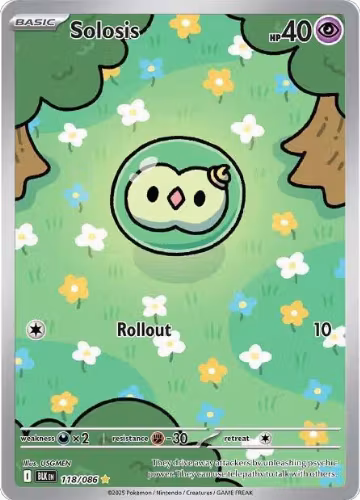 Solosis - 118/086 (118/086), Black Bolt — Pokémon card price