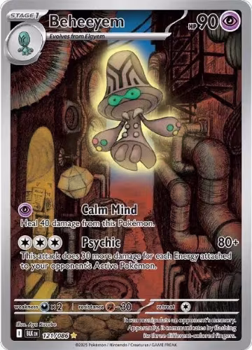 Beheeyem - 121/086 (121/086), Black Bolt — Pokémon card price