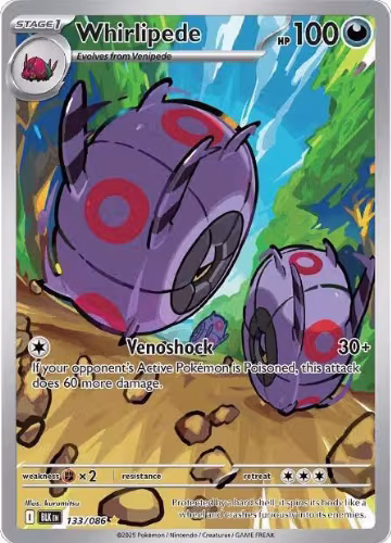 Whirlipede - 133/086 (133/086), Black Bolt — Pokémon card price