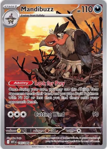 Mandibuzz - 145/086 (145/086), White Flare — Pokémon card price