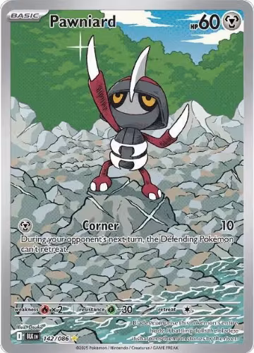 Pawniard - 142/086 (142/086), Black Bolt — Pokémon card price