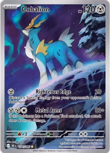 Cobalion - 144/086 (144/086), Black Bolt — Pokémon card price
