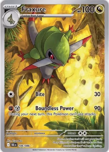 Fraxure - 146/086 (146/086), Black Bolt — Pokémon card price