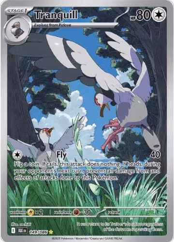 Tranquill - 149/086 (149/086), Black Bolt — Pokémon card price