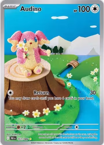 Audino - 151/086 (151/086), Black Bolt — Pokémon card price