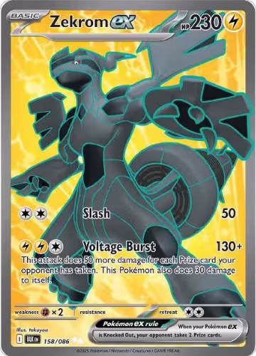 Zekrom ex - 158/086 (158/086), Black Bolt — Pokémon card price