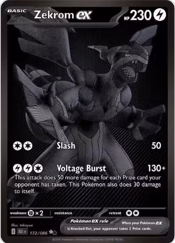 Zekrom ex - 172/086 (172/086), Black Bolt — Pokémon card price